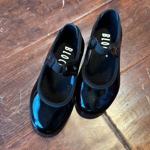 Bloch Black Kids tap dance Dance Shoes stretch strap